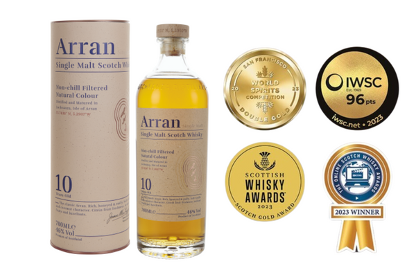 Arran 10 Year Old 46% Single Malt Scotch Whisky 70cl - 10% OFF