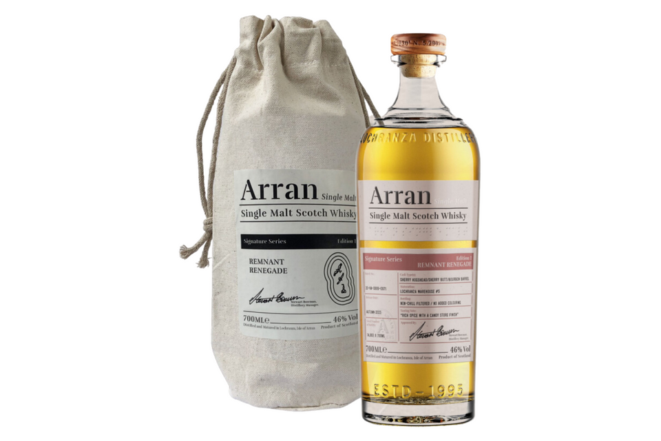 Arran Signature Series Edition 1 - Remnant Renegade 46% Single Malt Scotch Whisky 70cl - 10% OFF xx