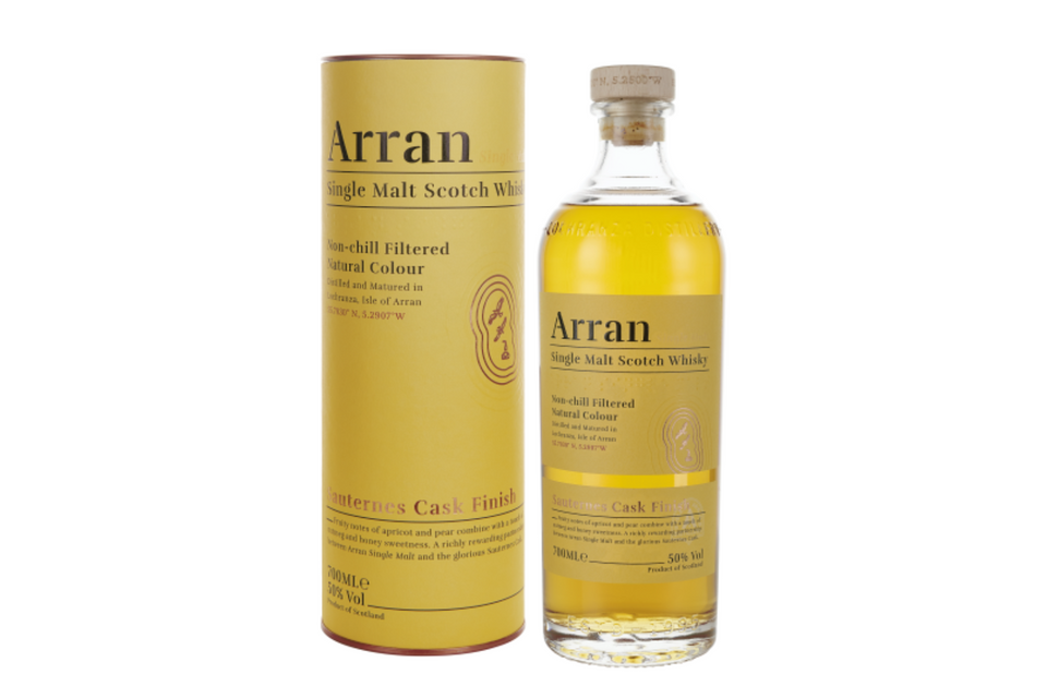 Arran Sauternes Cask 50% Single Malt Scotch Whisky 70cl - 10% OFF xx
