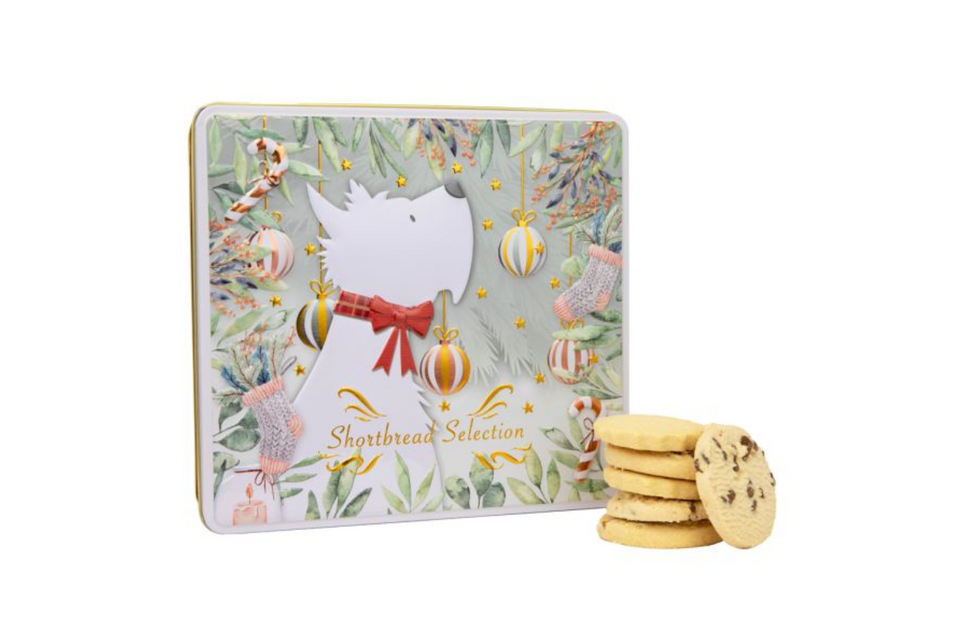 Scottie Dog Tin of Assorted Shortbread Biscuits xx