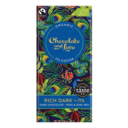 Chocolate and Love Fairtrade Organic Chocolate Bars