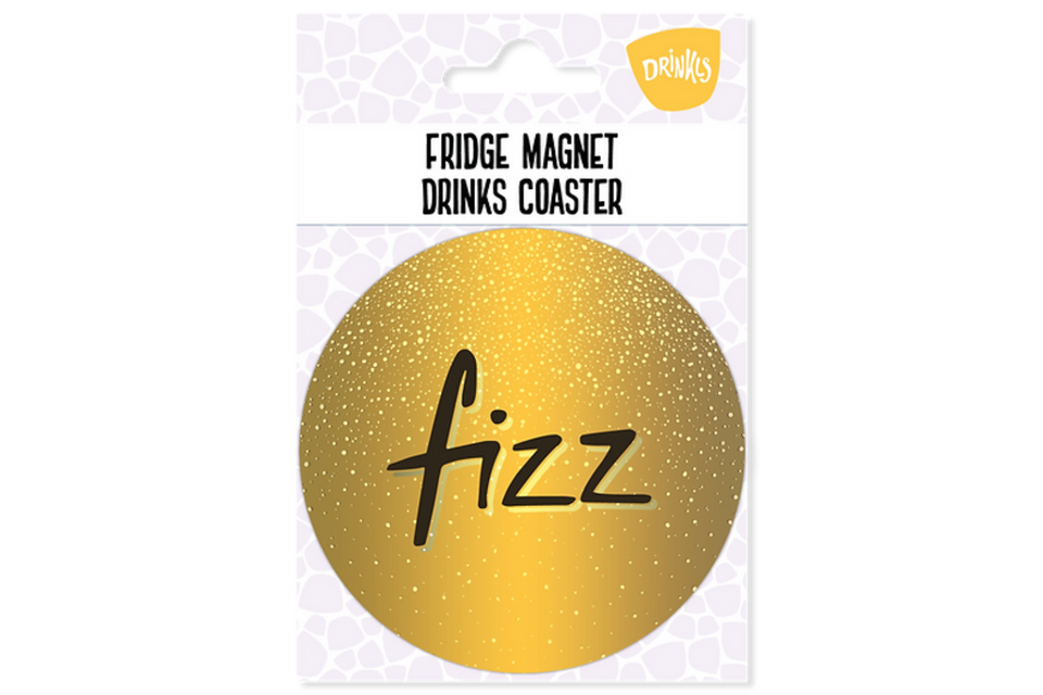 Fizz Fridge Magnet and Coaster xx