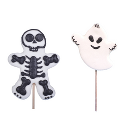 Halloween Mallow Lollipops