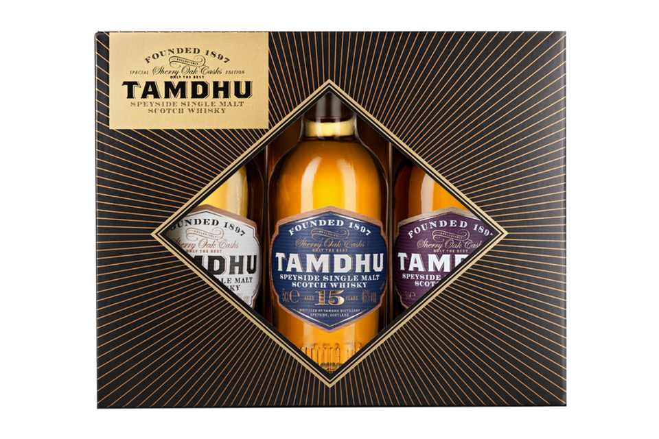 Tamdhu 3x5cl Gift Pack 12 Yr Old, 15 Yr Old and 18 Yr Old Single Malt Scotch Whiskies xx