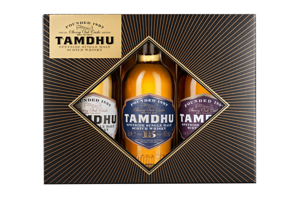 Tamdhu 3x5cl Gift Pack 12 Yr Old, 15 Yr Old and 18 Yr Old Single Malt Scotch Whiskies