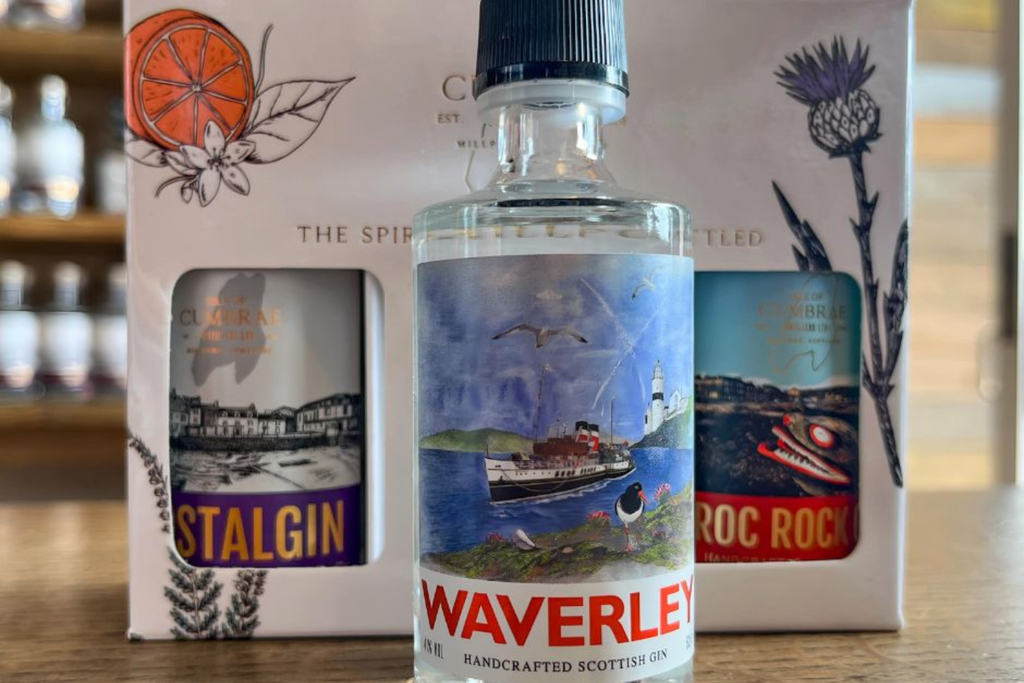 Isle of Cumbrae Mini Gin Waverley Gift Pack (3 x 5cl) Millport Gin