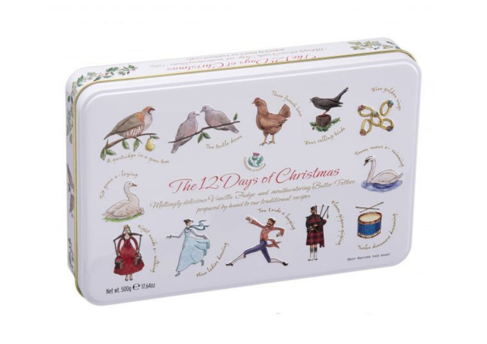 Vanilla Fudge & Butter Toffees 12 Days Tin xx