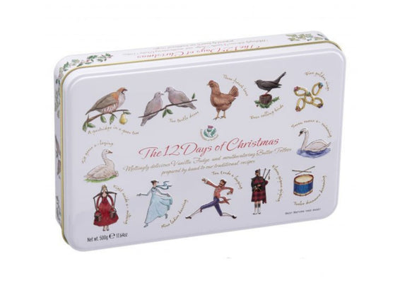 Vanilla Fudge & Butter Toffees 12 Days Tin