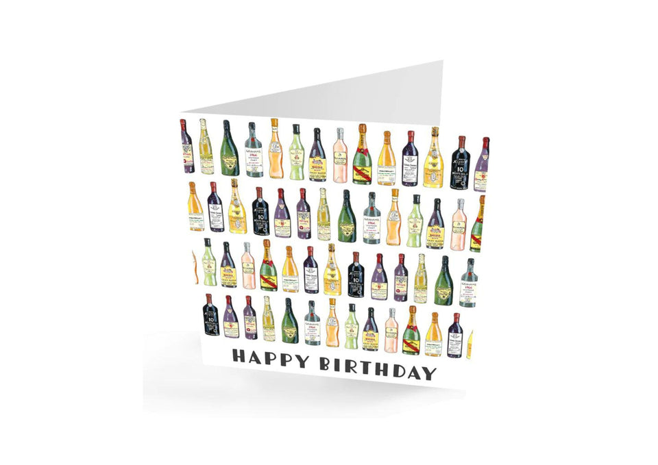 Happy Birthday Wine Lovers Greetings Card xx