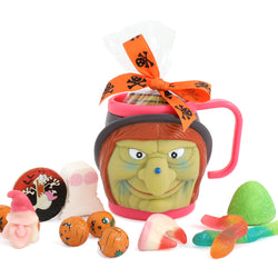 Halloween Mugs Filled with Novelty Treats