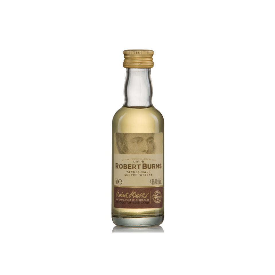 Robert Burns 43% Single Malt Scotch Whisky 5cl xx