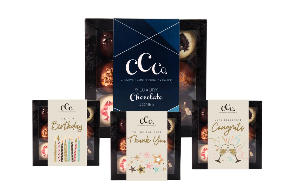 9 Assorted Solid Chocolate Domes Gift Box xx
