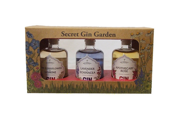 The Secret Garden Distillery 'Old Curiosity' Gin Miniatures Gift Pack