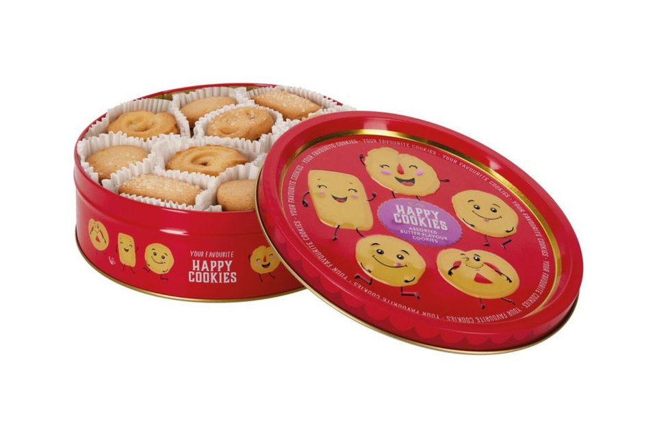 Happy Cookies Tin of Butter Cookies xx