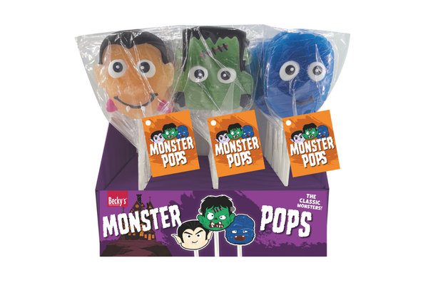 Monster Hard Candy Lollipops
