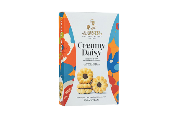 Creamy Daisy Biscuits with Hazelnut Cream