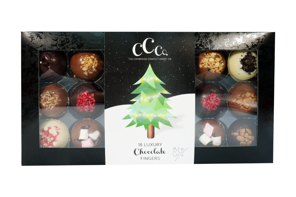 18 Assorted Solid Chocolate Domes Christmas Box xx