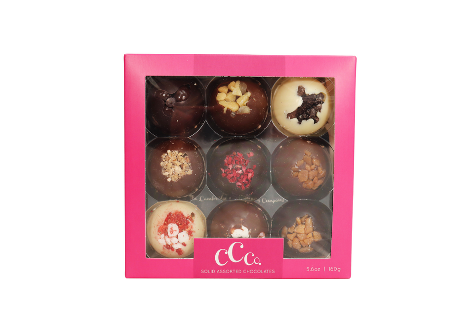 Assorted Solid Chocolate Domes Pink Gift Box xx