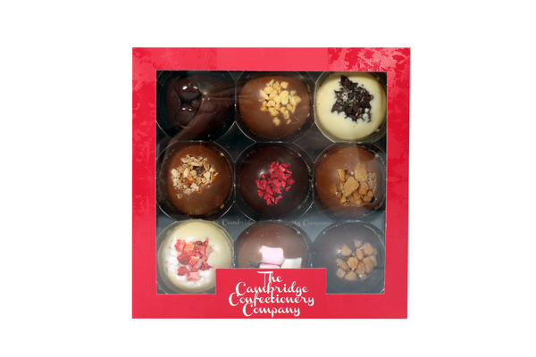 Assorted Solid Chocolate Domes Red Gift Box
