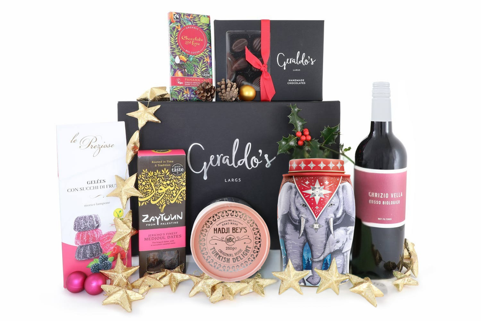 Christmas Vegan Treats Hamper with Red or White Wine -CVTH xx