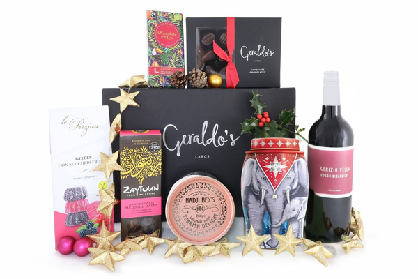 Christmas Vegan Treats Hamper with Red or White Wine -CVTH
