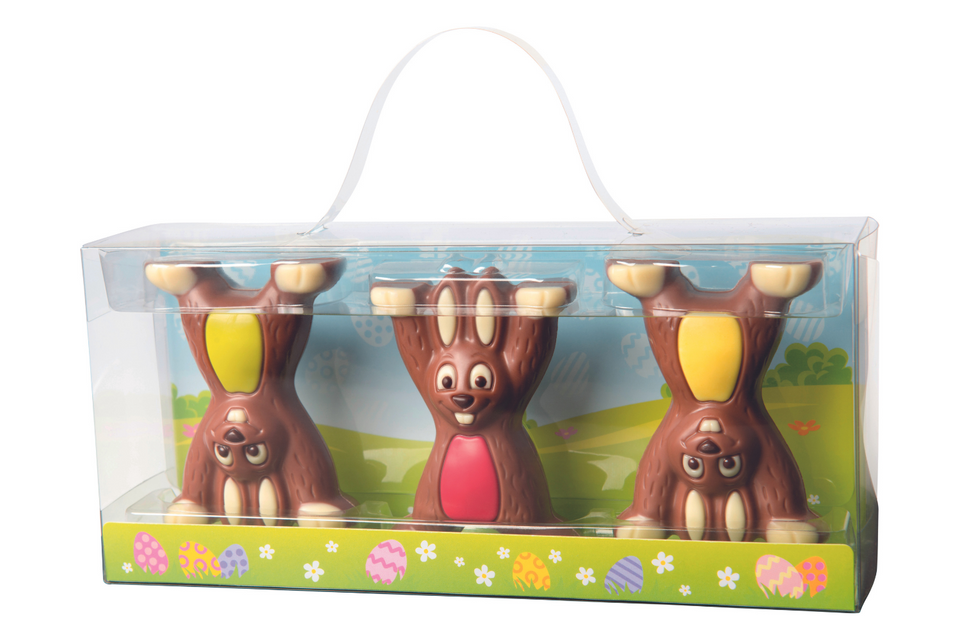 Stacking Chocolate Bunnies Gift Box - NOW HALF PRICE xx