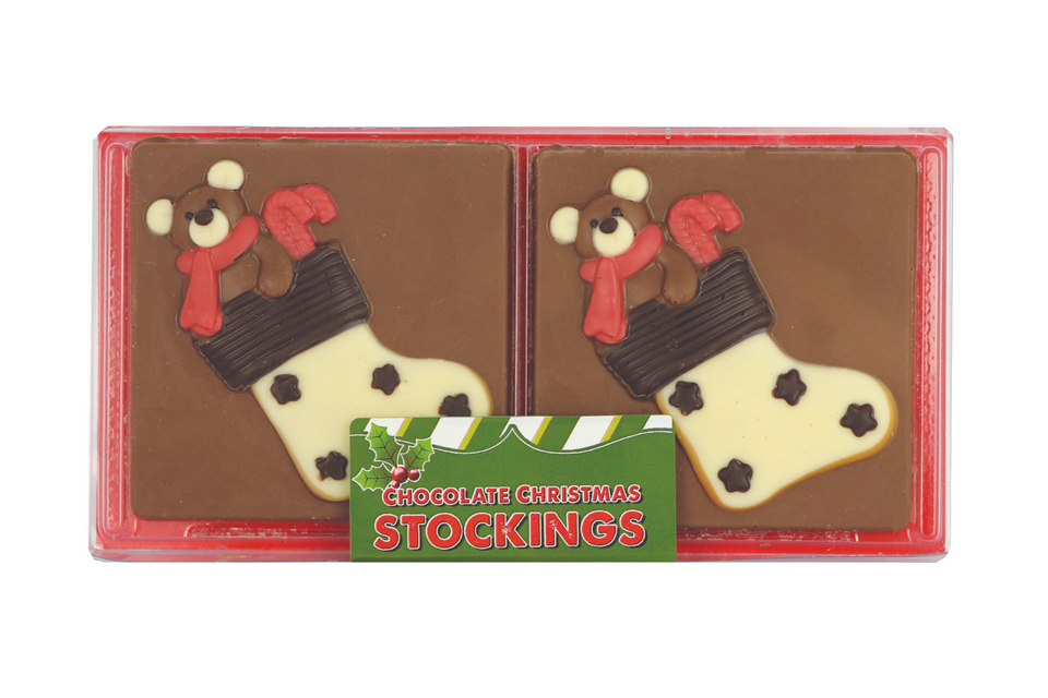 Christmas Stocking Milk Chocolate Slab xx