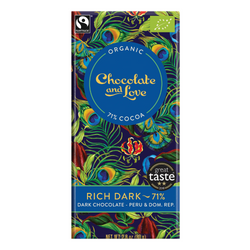 Chocolate and Love Organic, Fairtrade Vegan Chocolate Bars