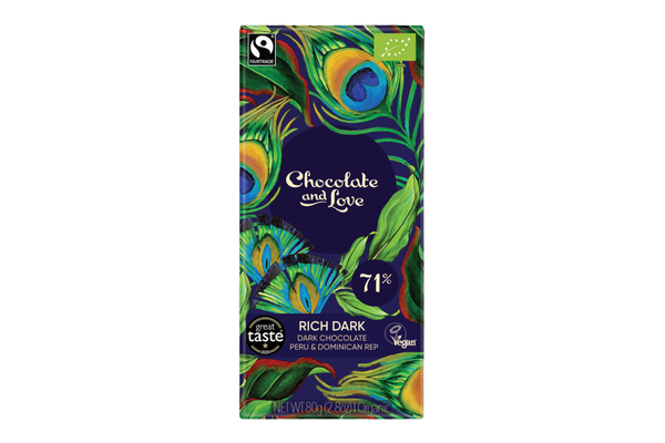 Chocolate and Love Fairtrade Organic Chocolate Bars