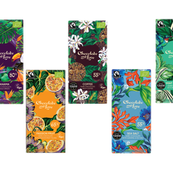 Chocolate and Love Fairtrade Organic Chocolate Bars