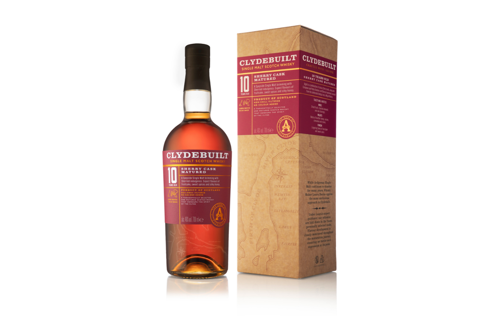 NEW - Ardgowan Clydebuilt 10 Year Sherry Cask Matured 46% Single Malt Scotch Whisky 70cl xx