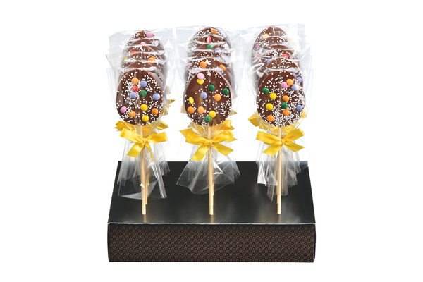 Rainbow Chocolate Egg Lolly