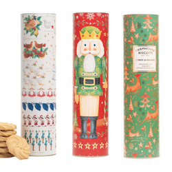 Luxury Christmas Biscuit Tubes