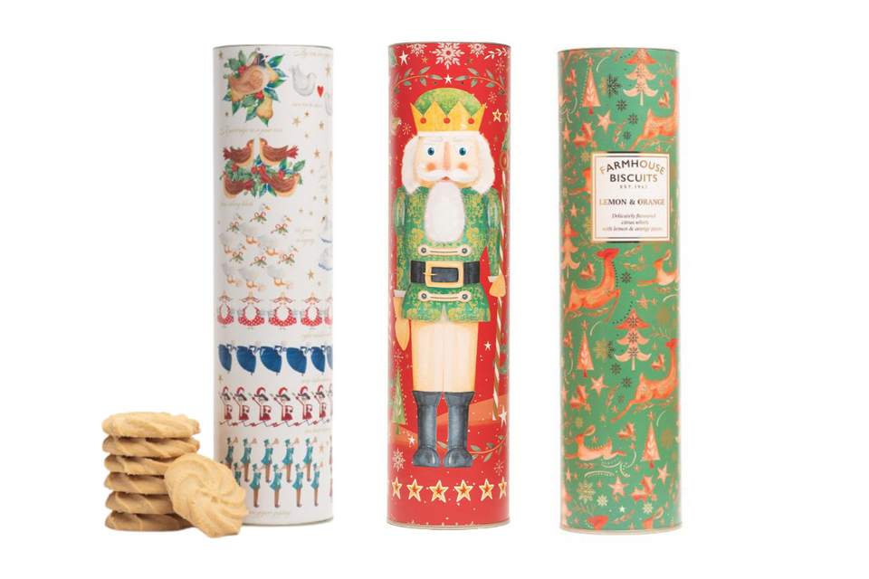 Luxury Christmas Biscuit Tubes xx