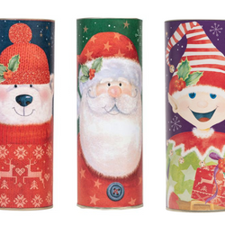 Christmas Characters Luxury Biscuit Tubes