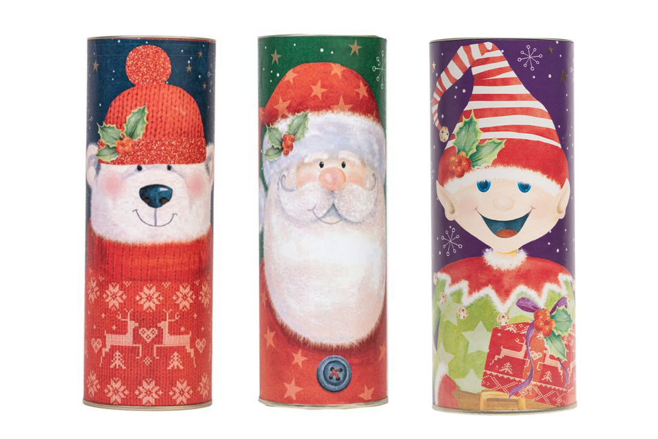 Christmas Characters Luxury Biscuit Tubes xx