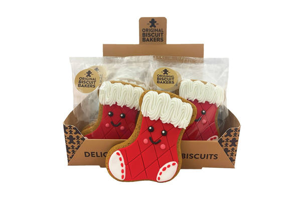Christmas Stocking Gingerbread Biscuit