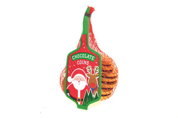 Net Bag of Christmas Chocolate Coins 75g