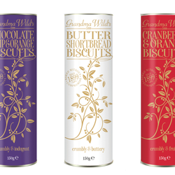 Grandma Wild's Luxury Festive Biscuit Tubes