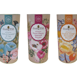 Grandma Wild's Floral Botanical Biscuit Tubes