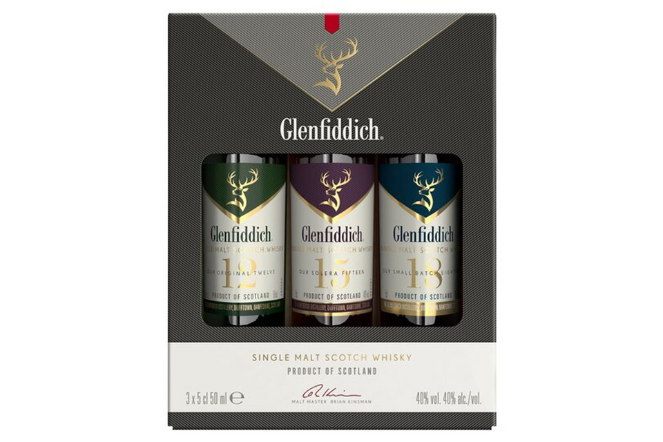 Glenfiddich Whisky Triple Gift Pack - 12YO, 15YO and 18YO xx