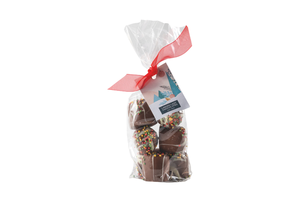 Milk Chocolate Dipped Christmas Marshmallows