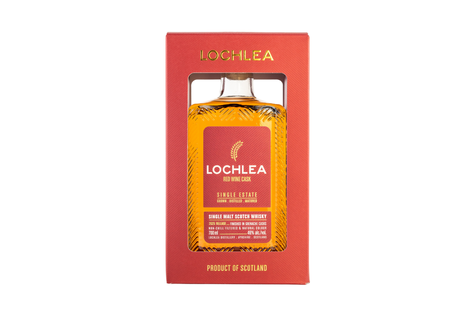 NEW - Lochlea Red Wine Cask 46% Single Malt Scotch Whisky 2025 Release 70cl xx