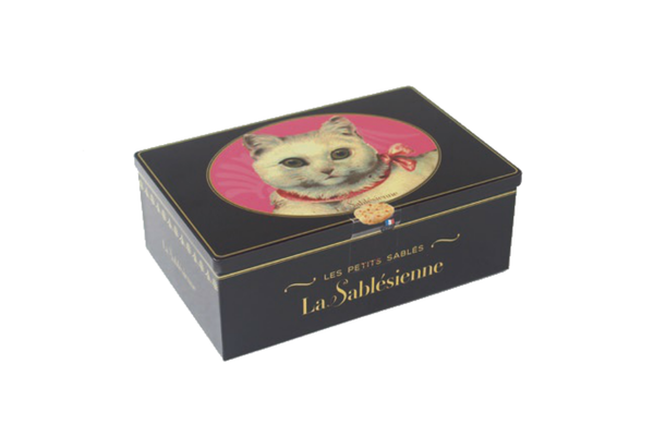 La Sablésienne Cat Gift Tin of Sablé Biscuits