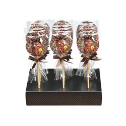 Christmas Decorated Milk Chocolate Lollipops