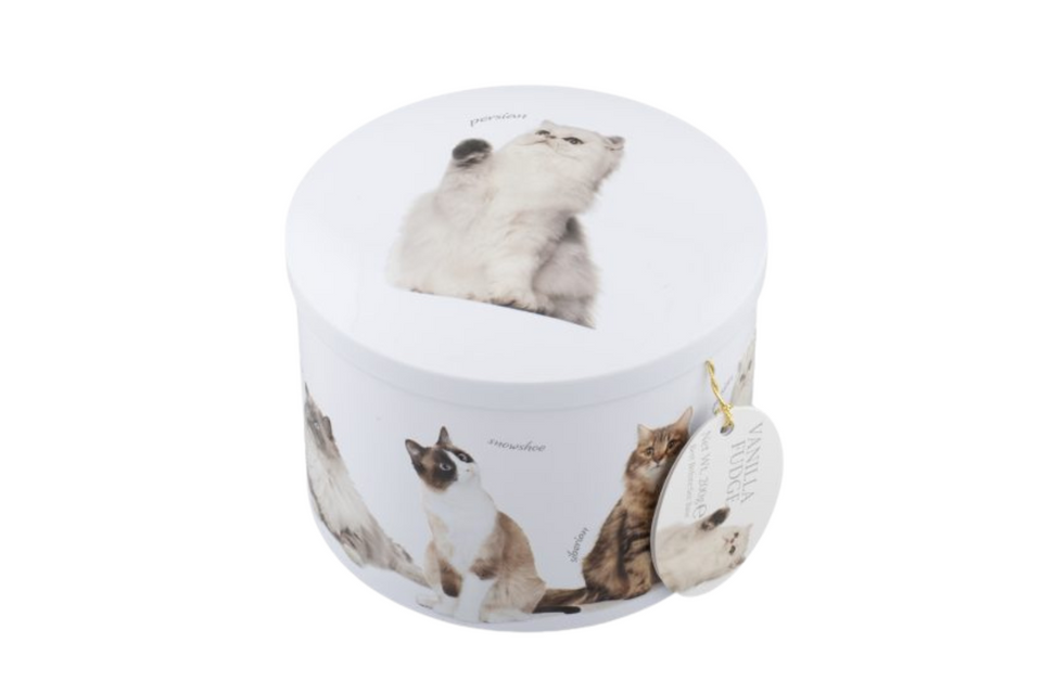 Luxury Vanilla Fudge Cat Lover's Gift Tin xx