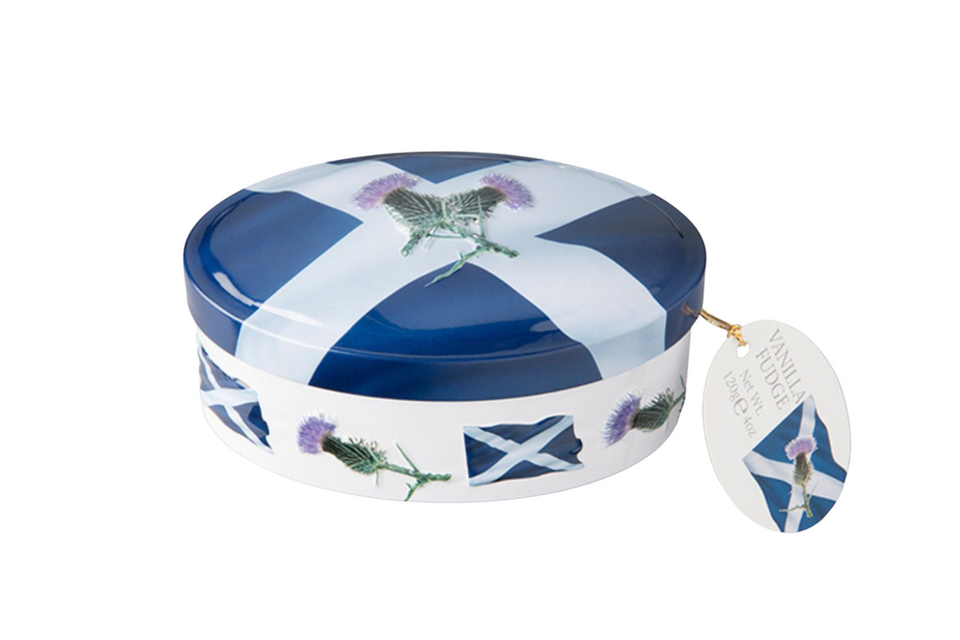 Saltire Vanilla Fudge Gift Tin xx