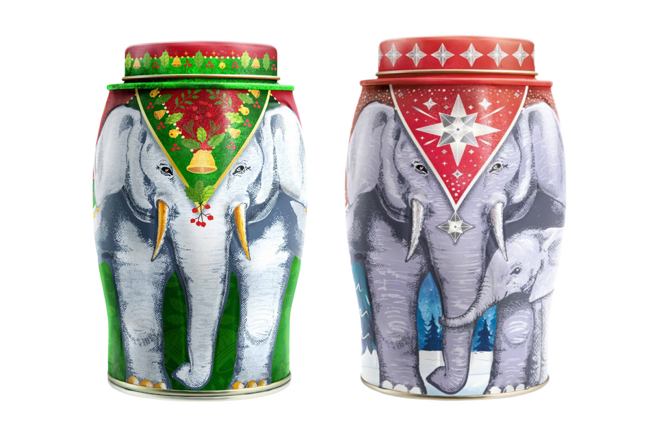 Large Williamson Elephant Tea Caddies (40 Teabags) xx