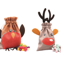 Christmas Character Drawstring Bags