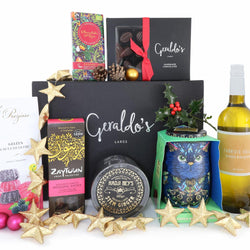 Christmas Vegan Treats Hamper with Red or White Wine -CVTH